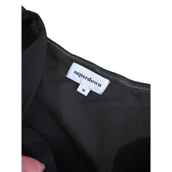 Superdown black one shoulder mini‎ dress size Medium - Picture 2 of 4